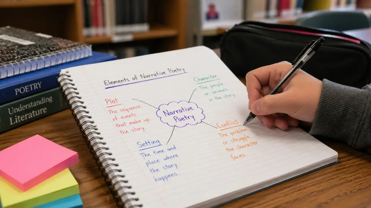 Which Elements of Narrative Poetry Are Reflected in “The Thing about Terry”? Select 4 Options